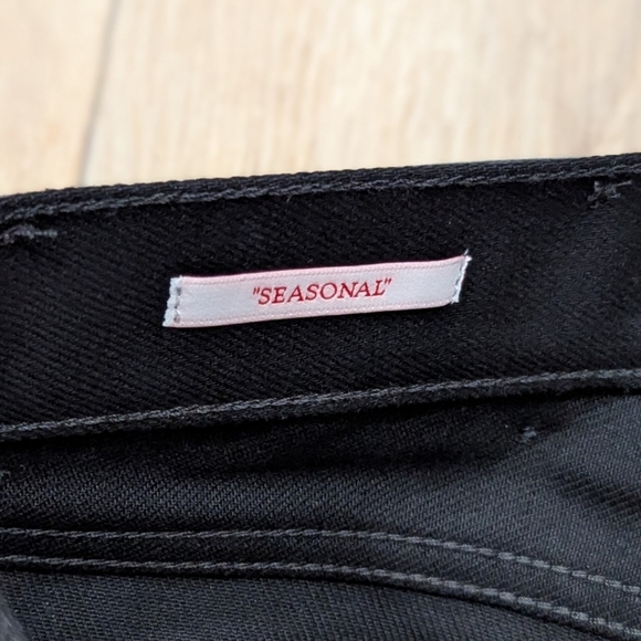 $2840 Mens OFF-WHITE Leaf Embroidered Logo Skate Fit Jeans Black 32 - Picture 7 of 12